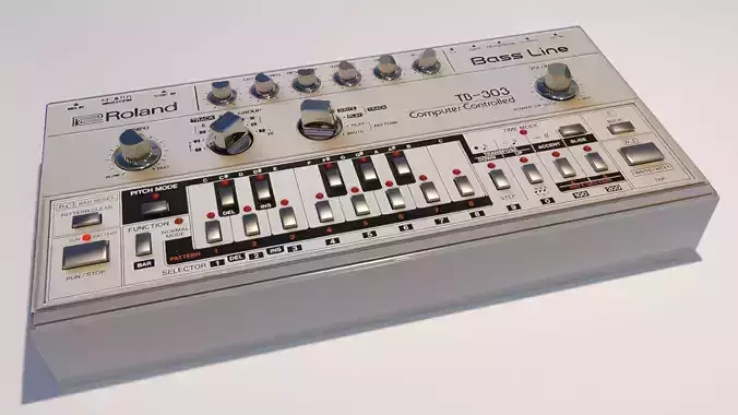 Roland TB-303 Bass Line DAZ 3D model