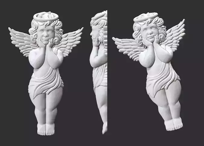 Angle Baby Pendant 3D print model