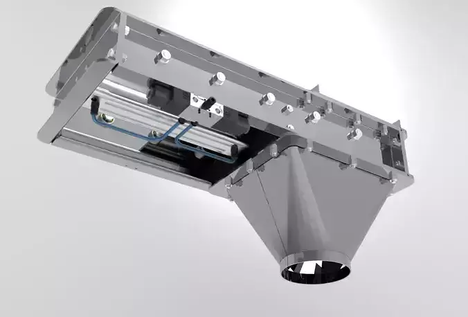 Pneumatic Slide Gate 3D model