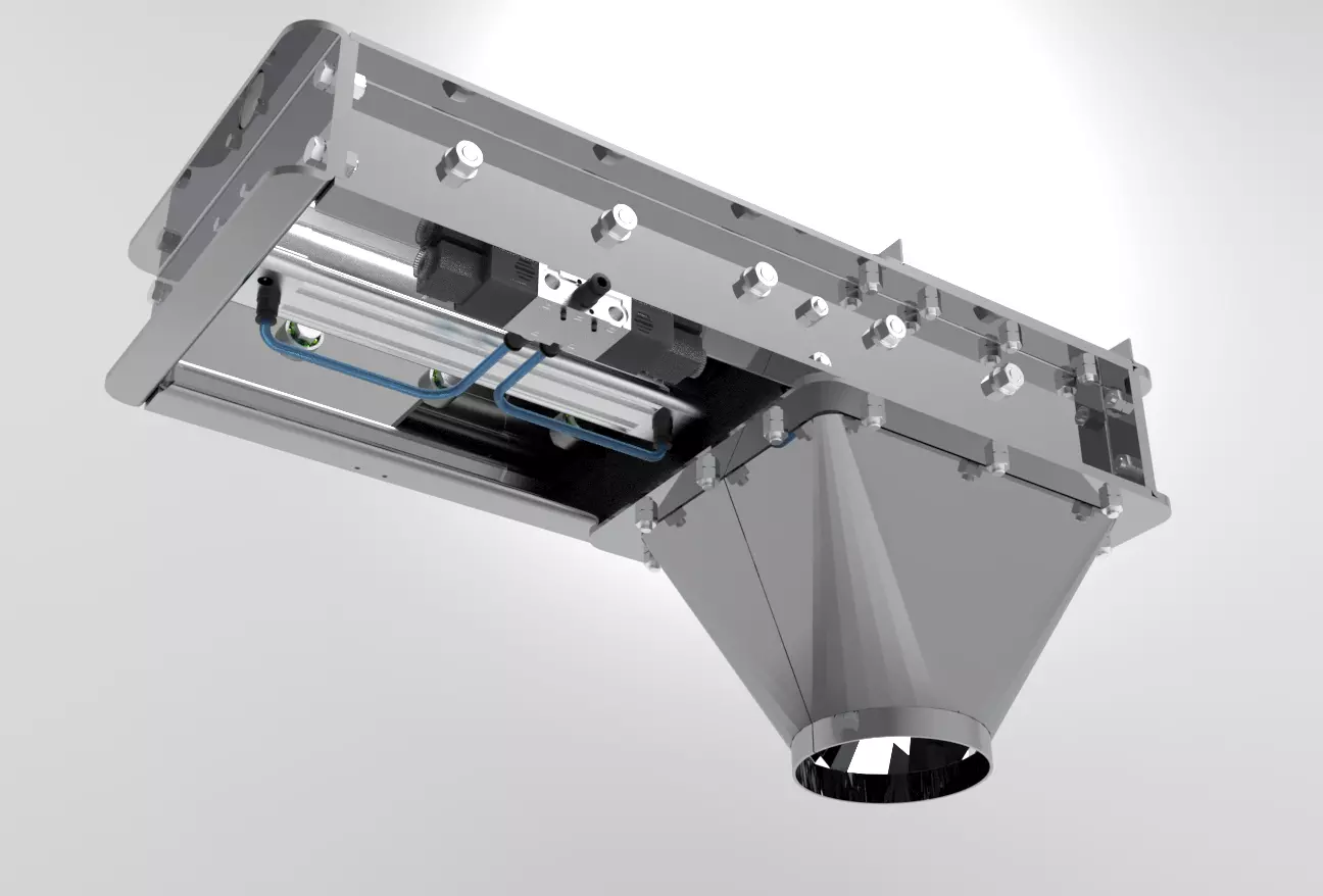 Pneumatic Slide Gate 3D model_0