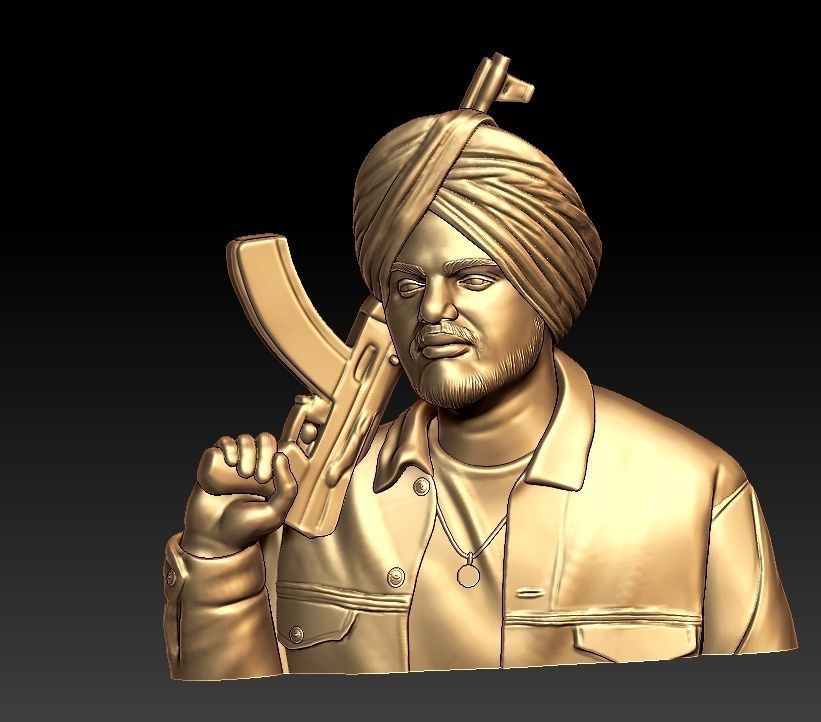 sidhu moosewala 3D print model_3