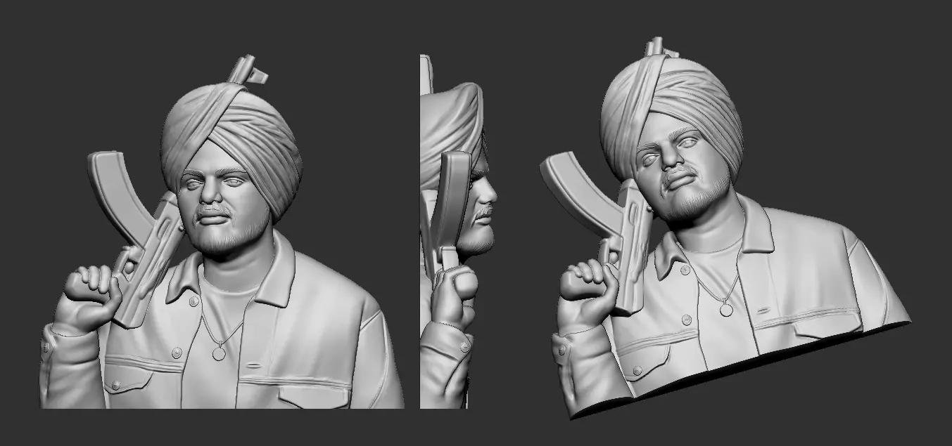 sidhu moosewala 3D print model_0