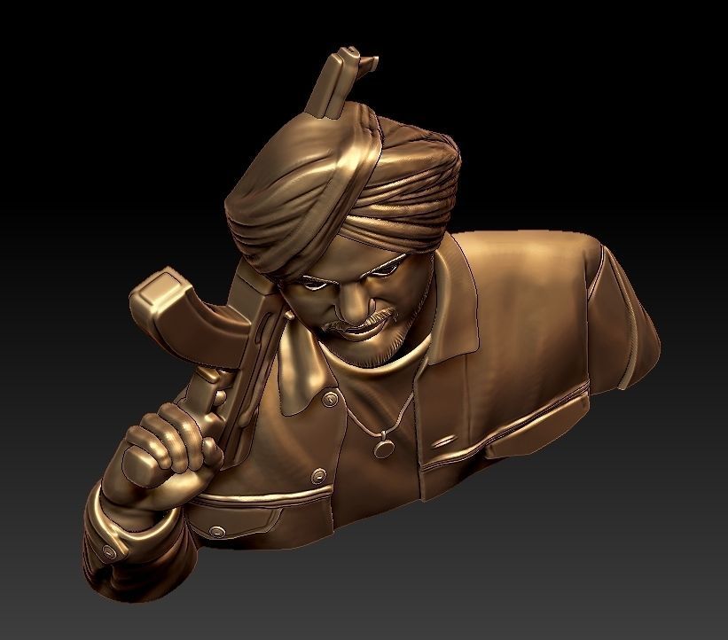 sidhu moosewala 3D print model_5