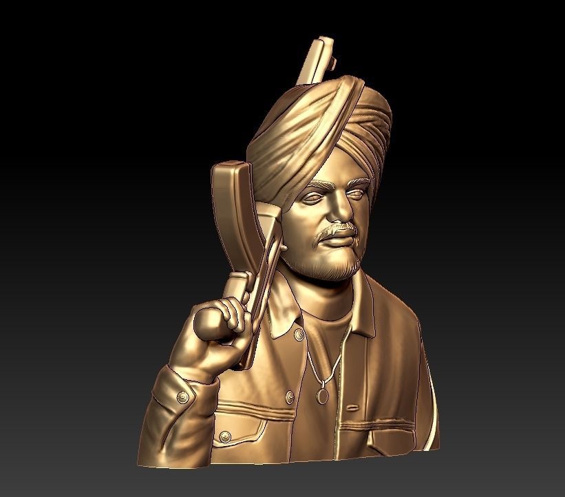 sidhu moosewala 3D print model_2