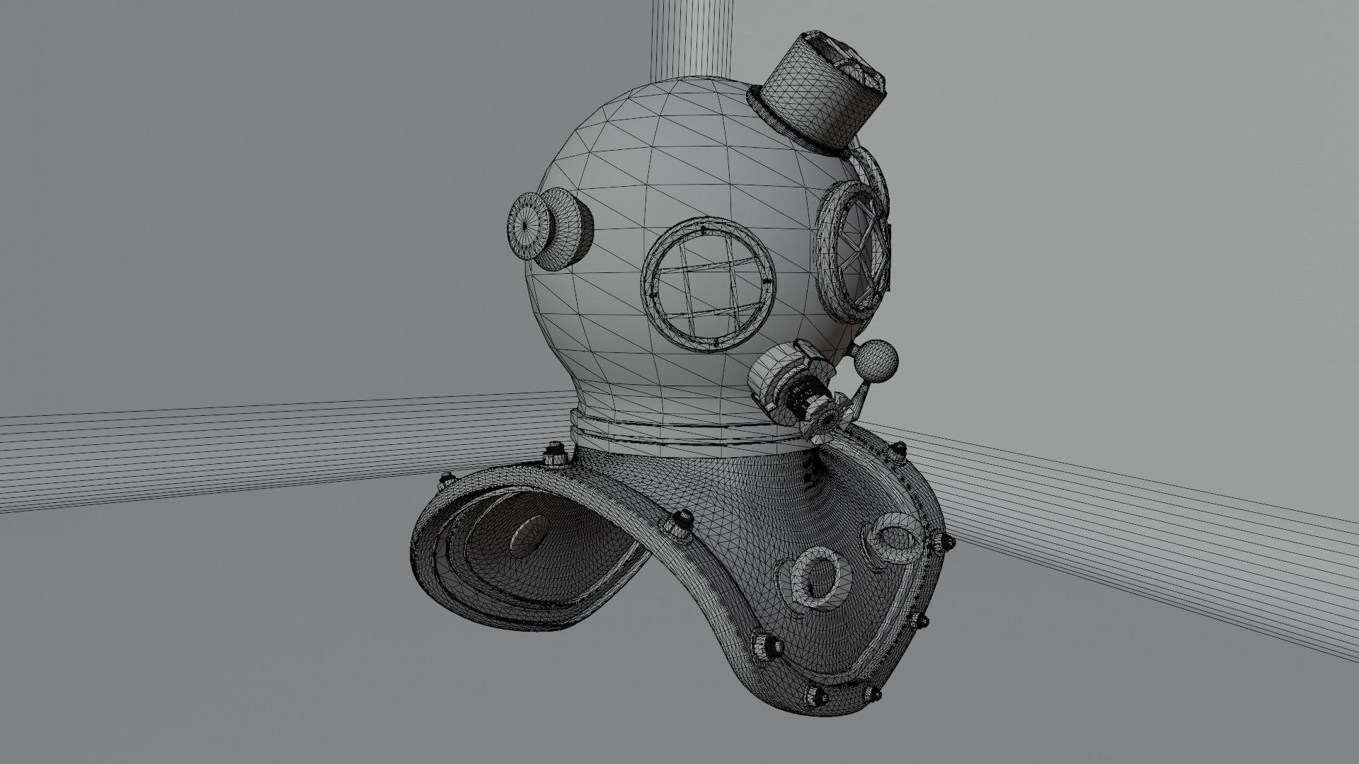 Diving Helmet 3D model_32