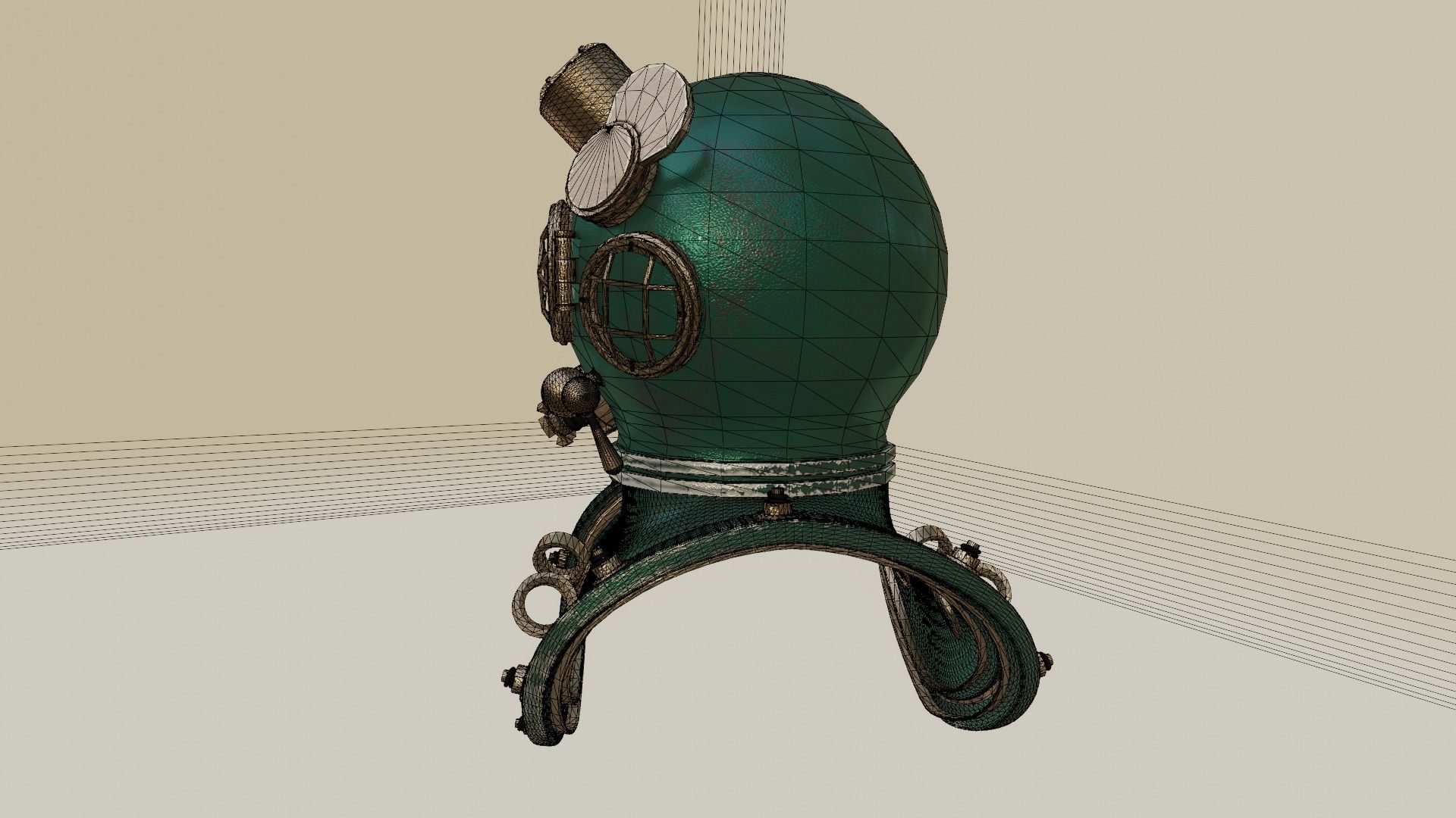 Diving Helmet 3D model_39