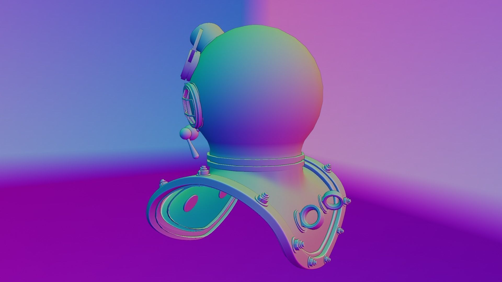 Diving Helmet 3D model_71