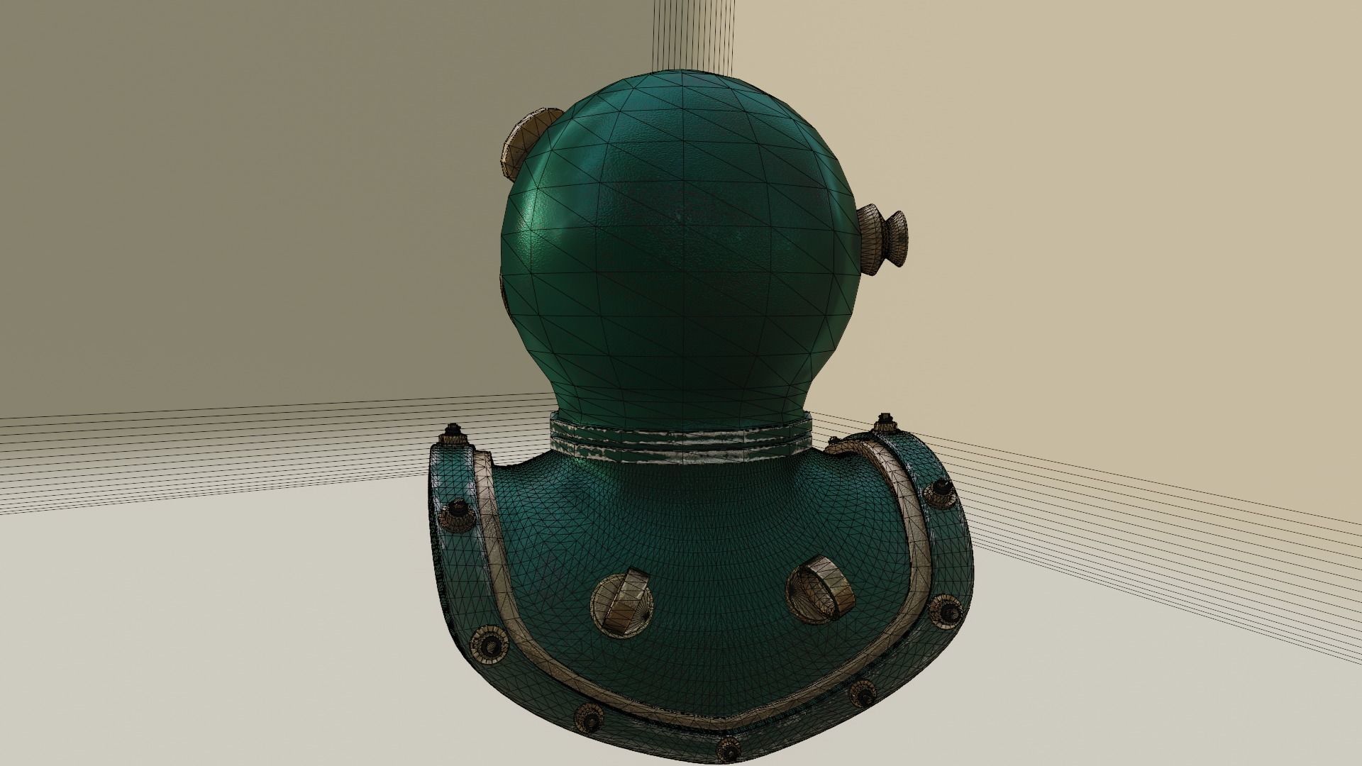 Diving Helmet 3D model_37