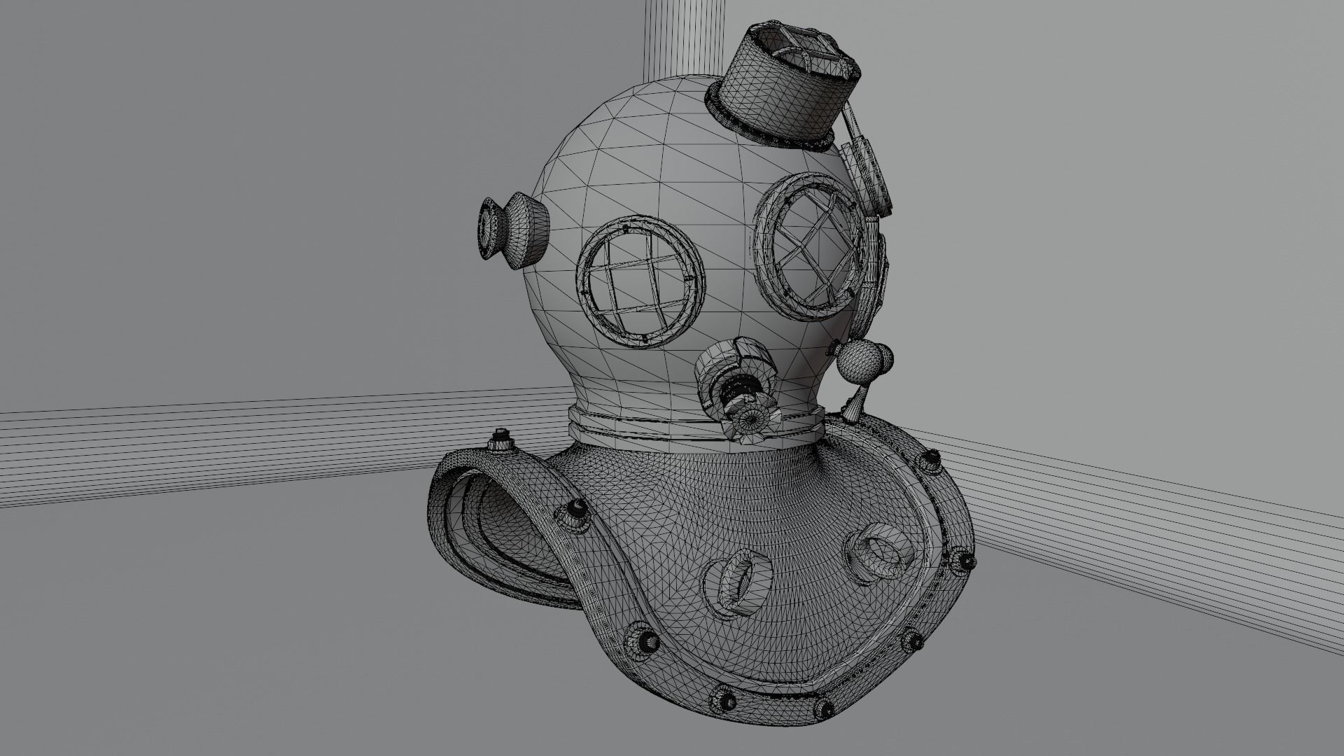 Diving Helmet 3D model_42