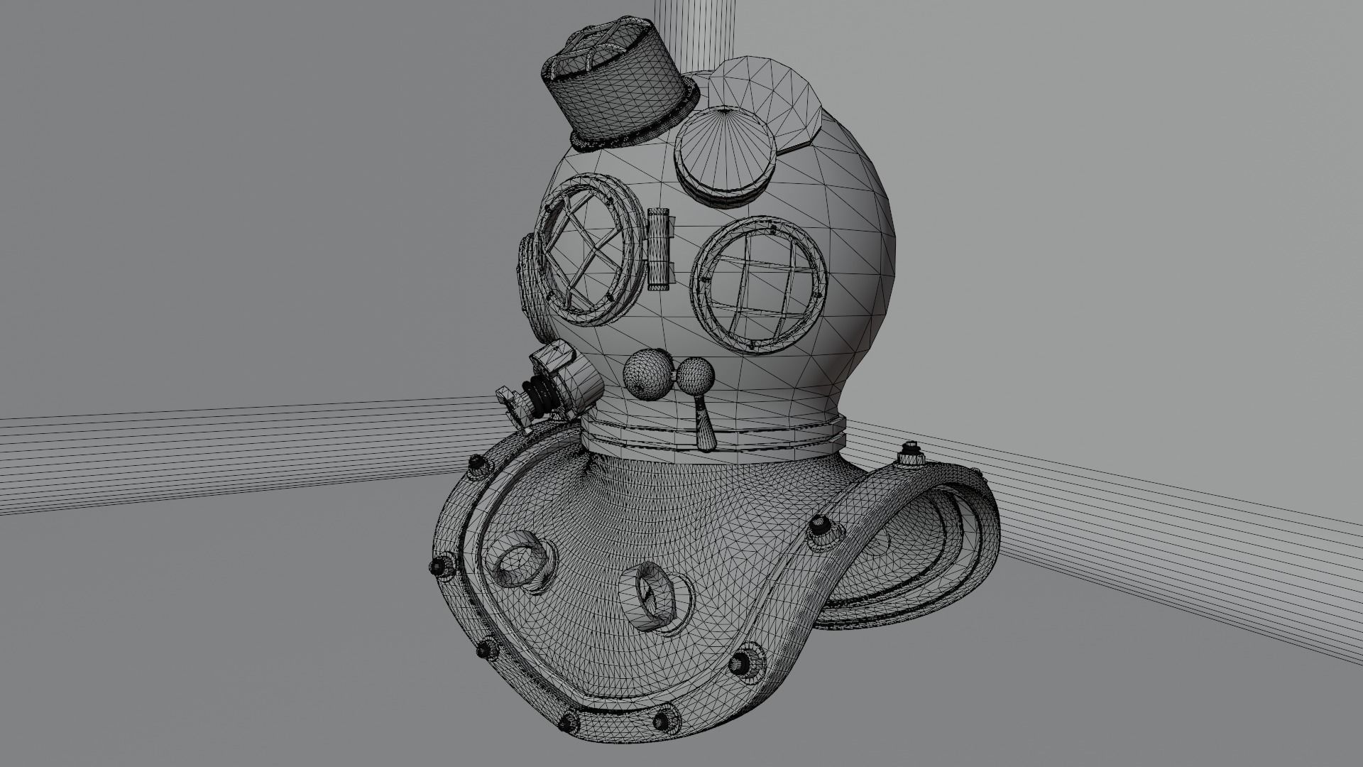Diving Helmet 3D model_34