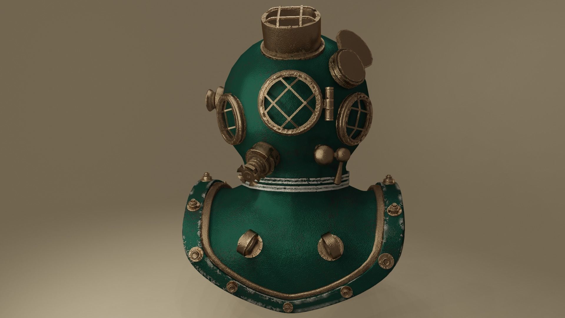 Diving Helmet 3D model_15