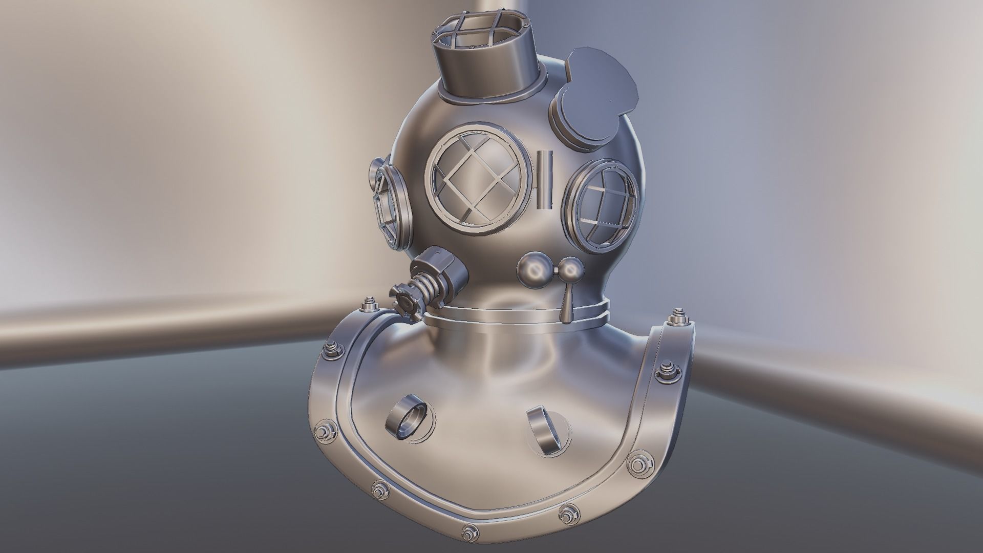 Diving Helmet 3D model_48