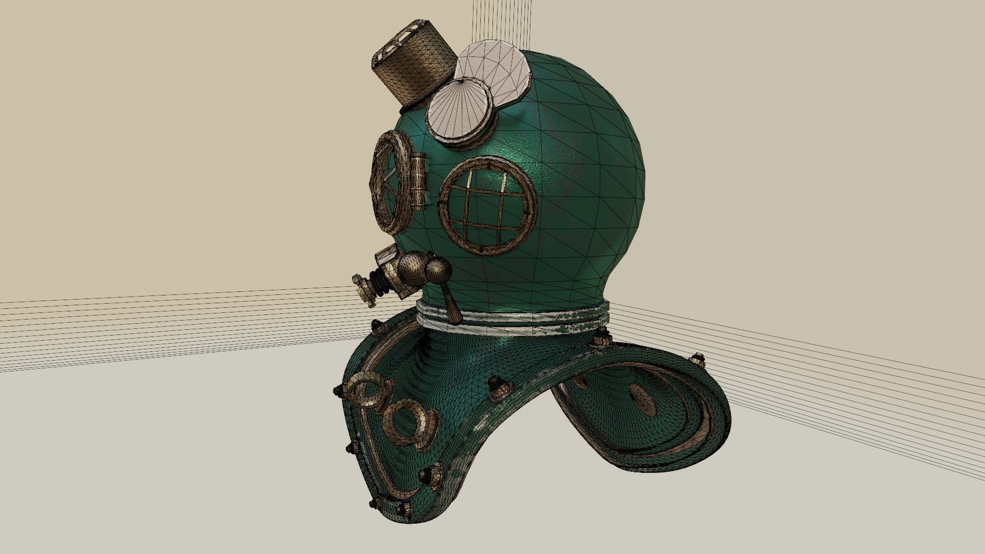 Diving Helmet 3D model_26