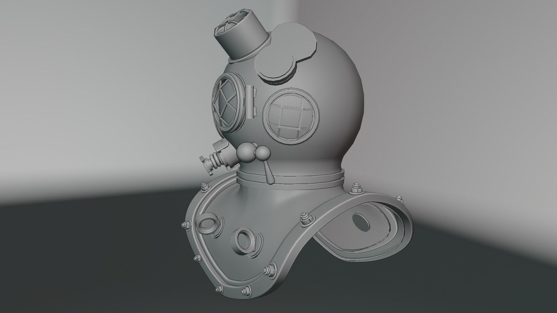 Diving Helmet 3D model_75