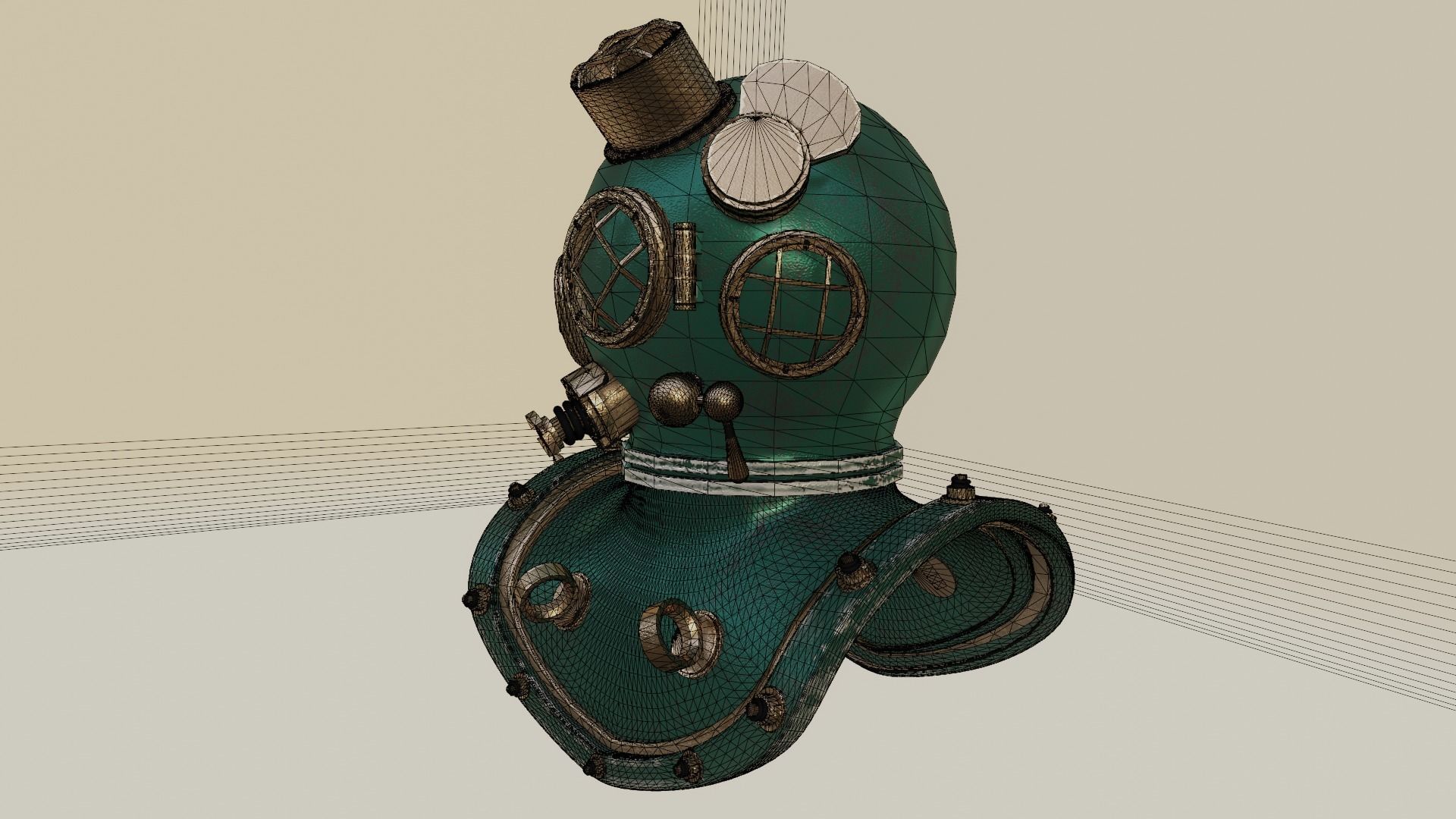 Diving Helmet 3D model_33