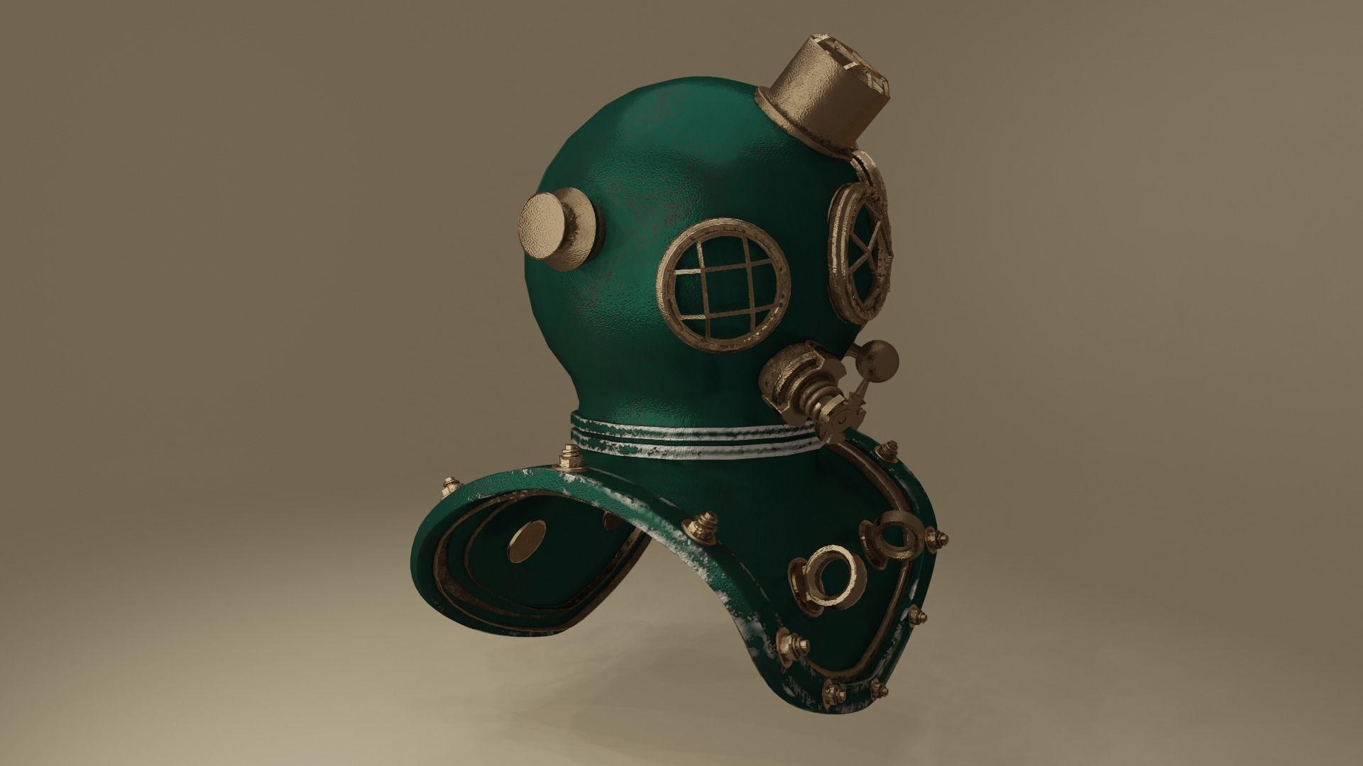 Diving Helmet 3D model_13