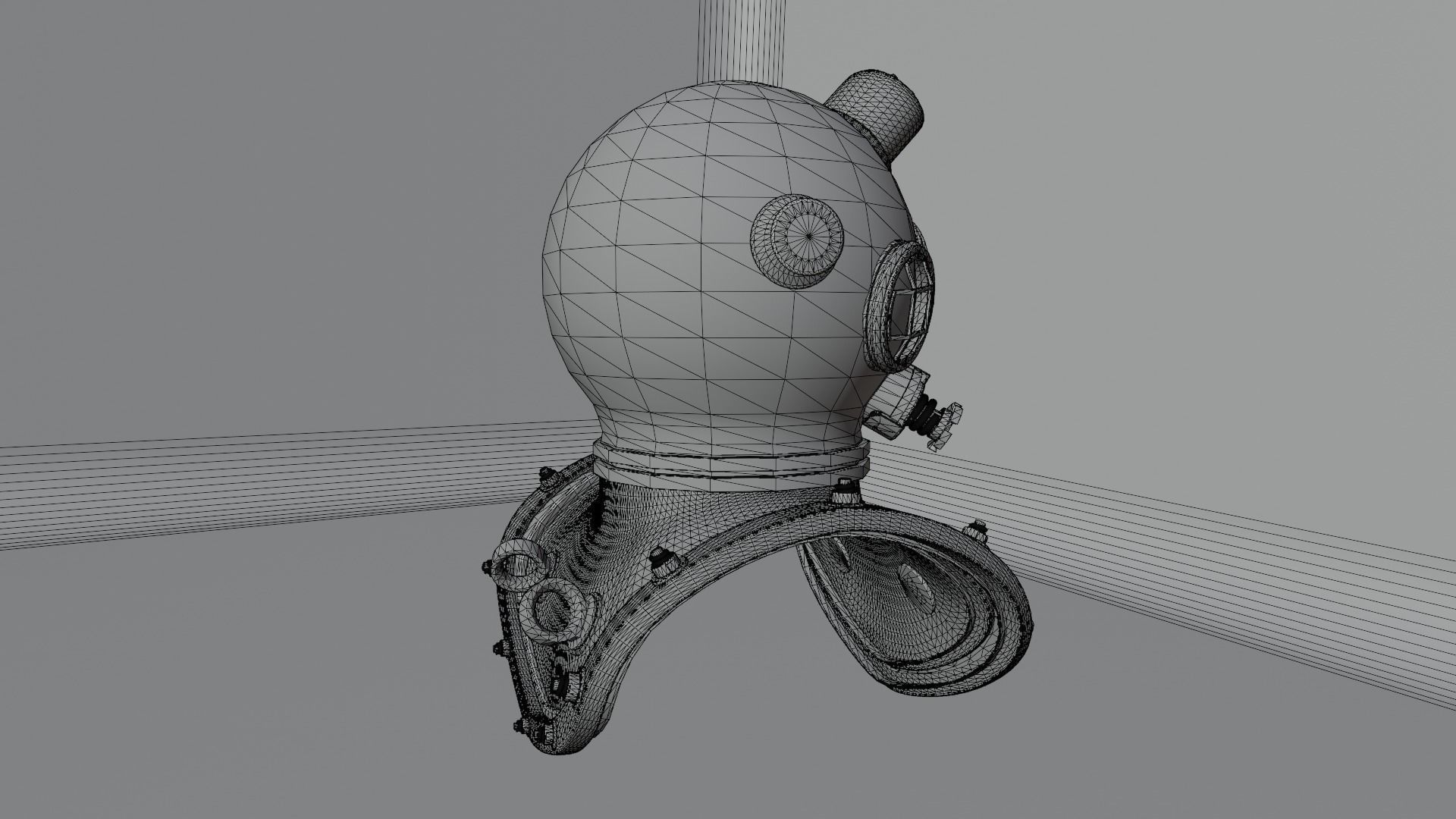 Diving Helmet 3D model_31