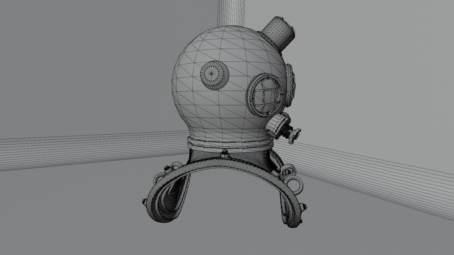 Diving Helmet 3D model_41