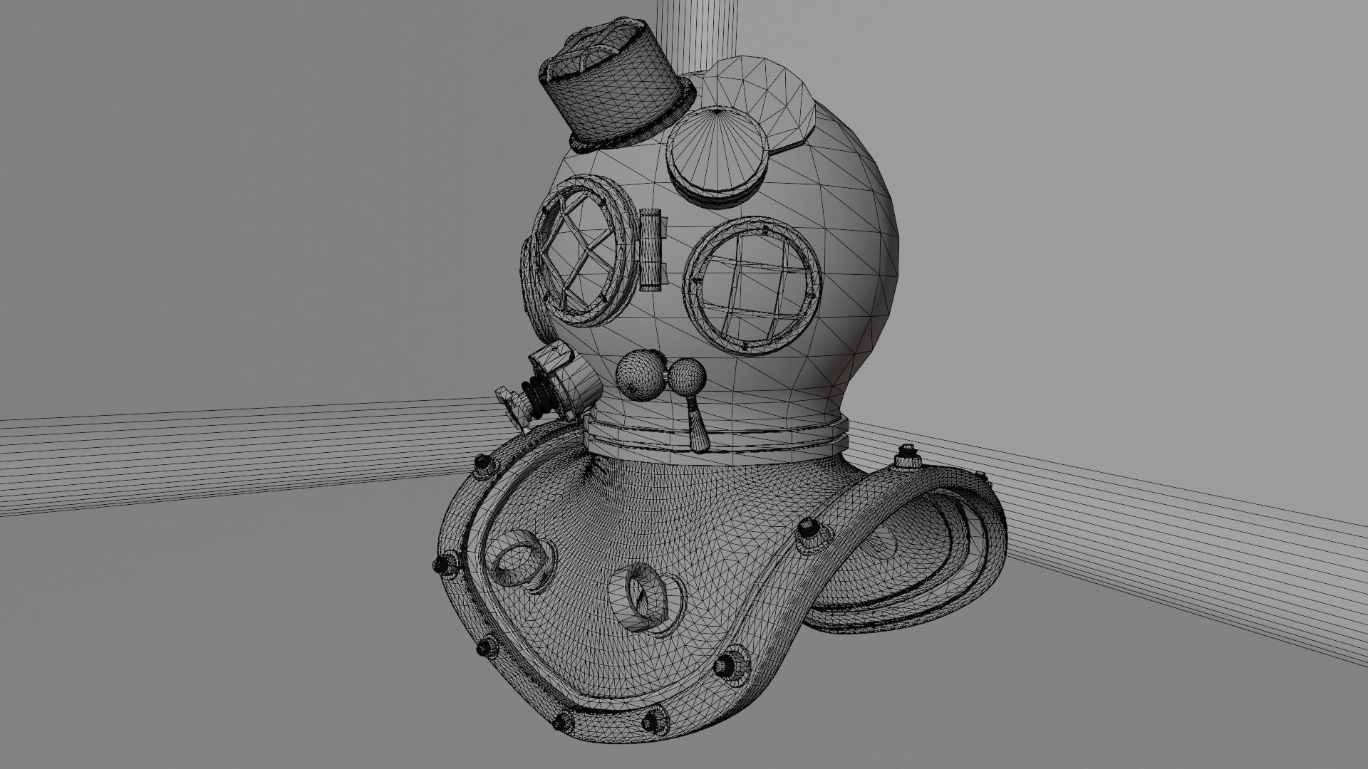 Diving Helmet 3D model_18