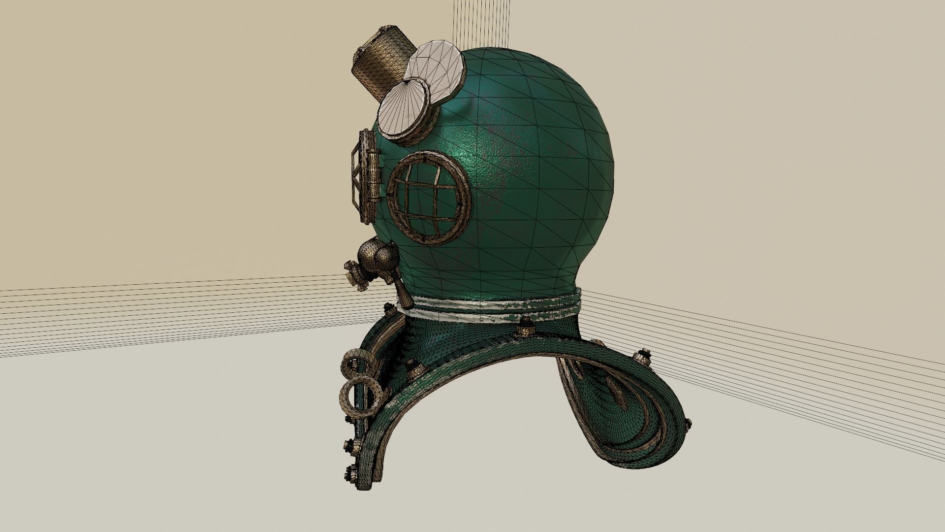 Diving Helmet 3D model_28