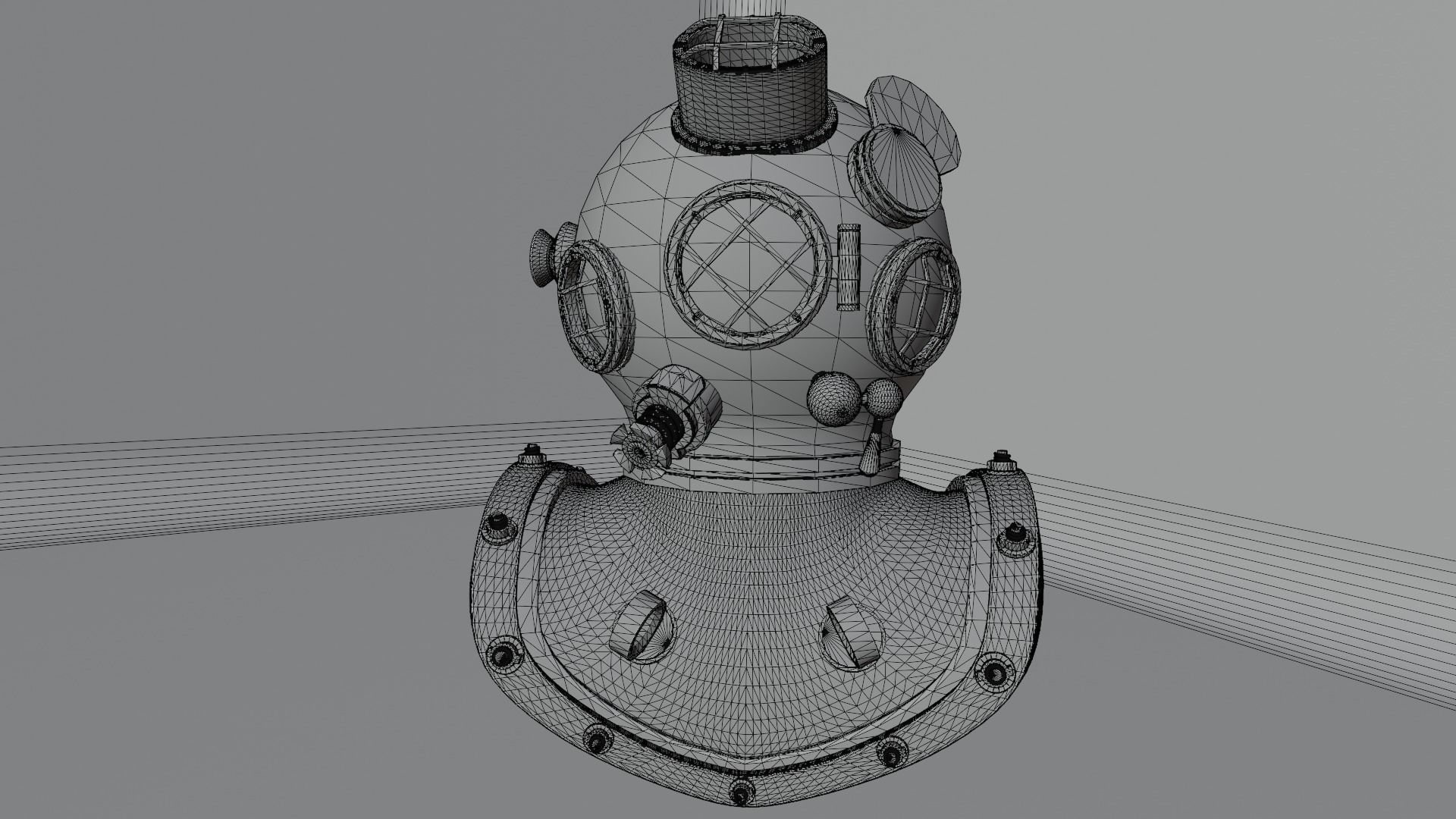 Diving Helmet 3D model_27