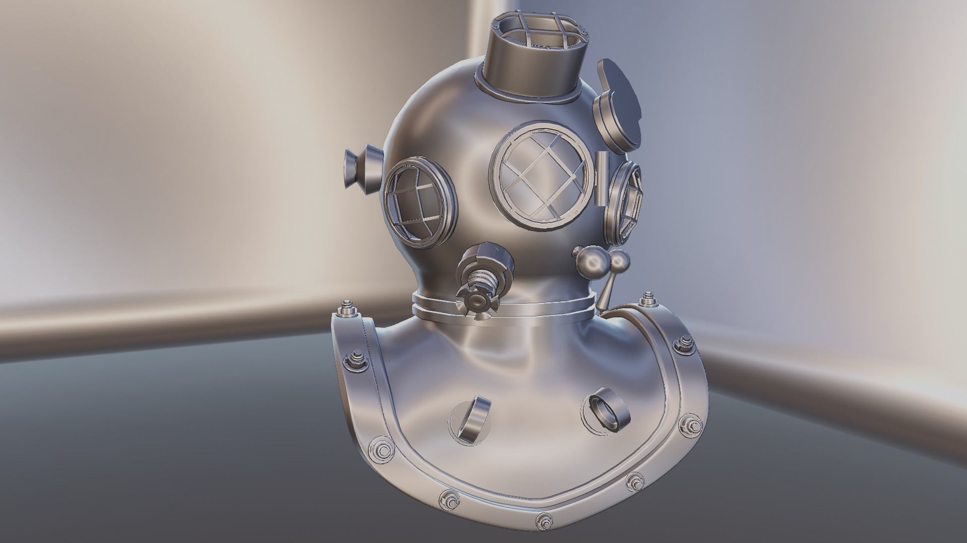 Diving Helmet 3D model_61