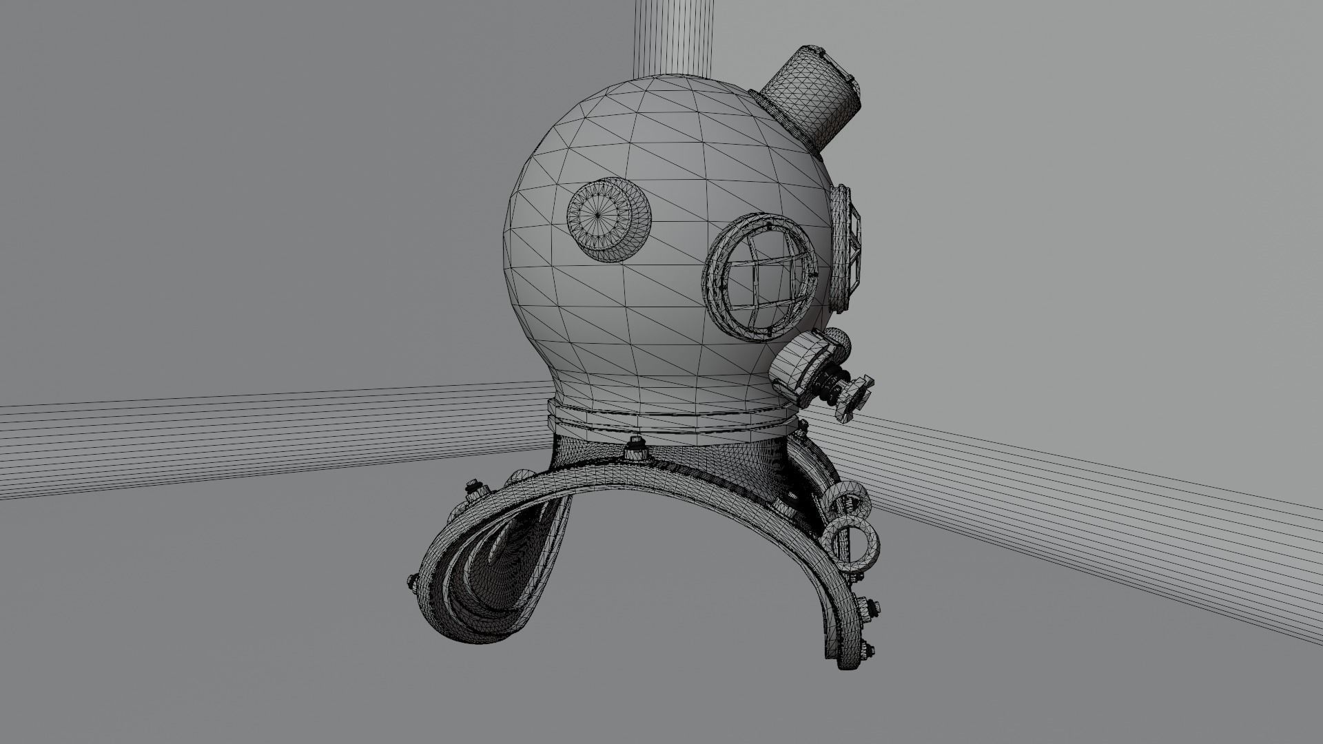 Diving Helmet 3D model_36