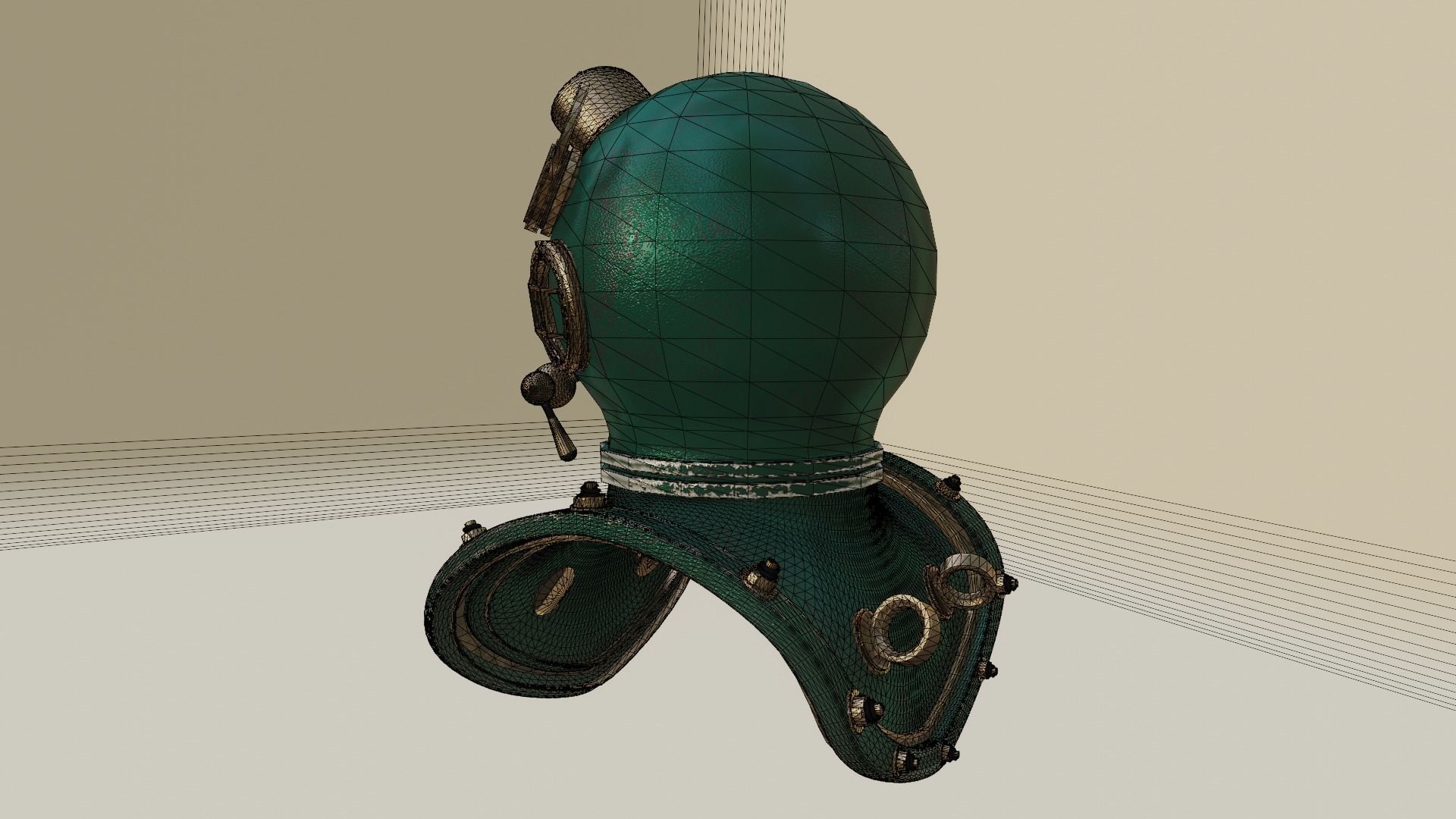 Diving Helmet 3D model_43