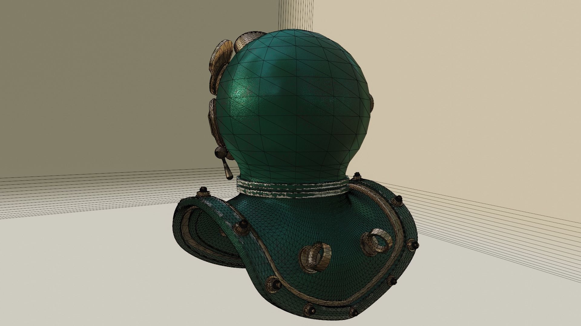 Diving Helmet 3D model_24