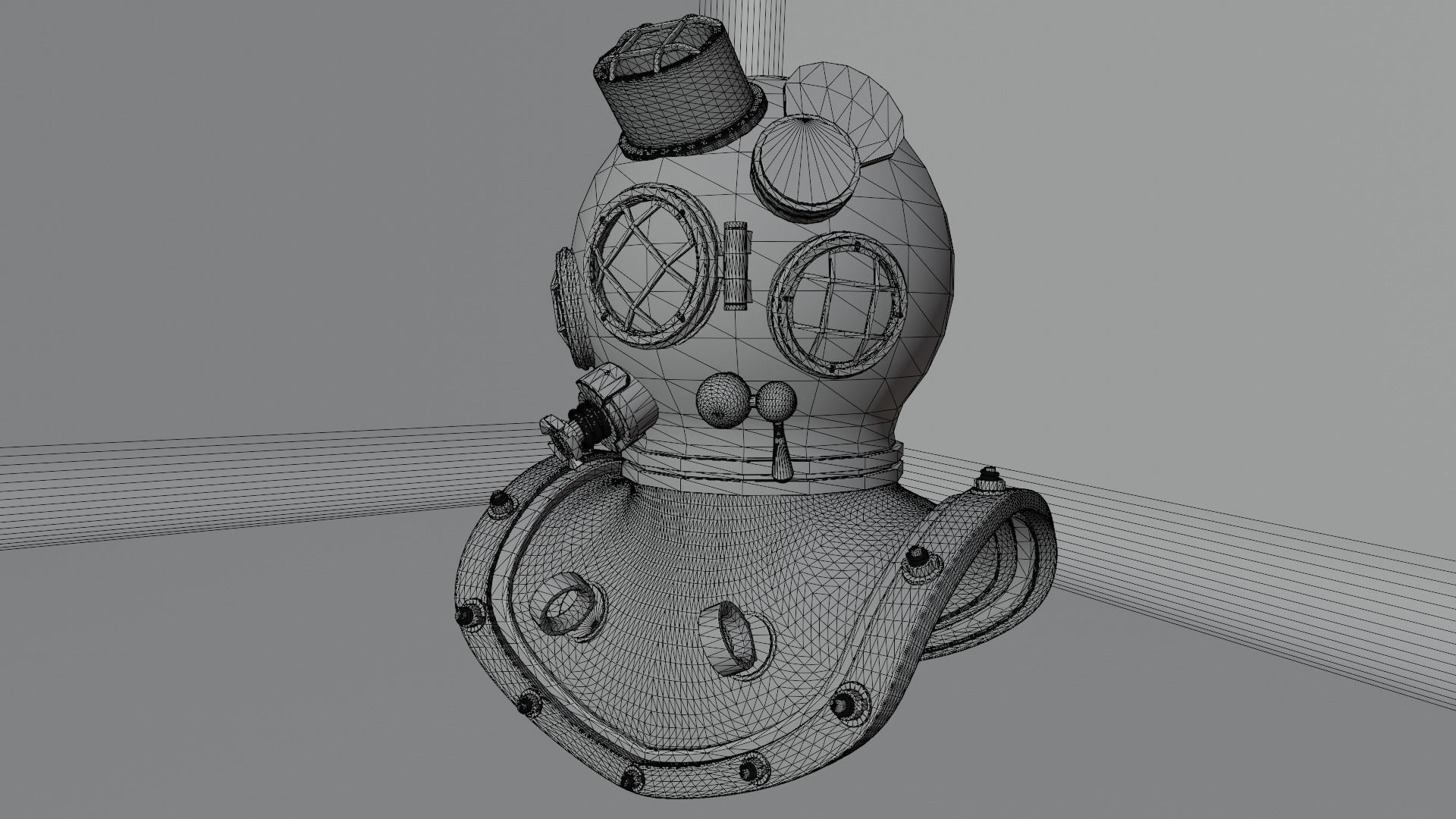 Diving Helmet 3D model_20