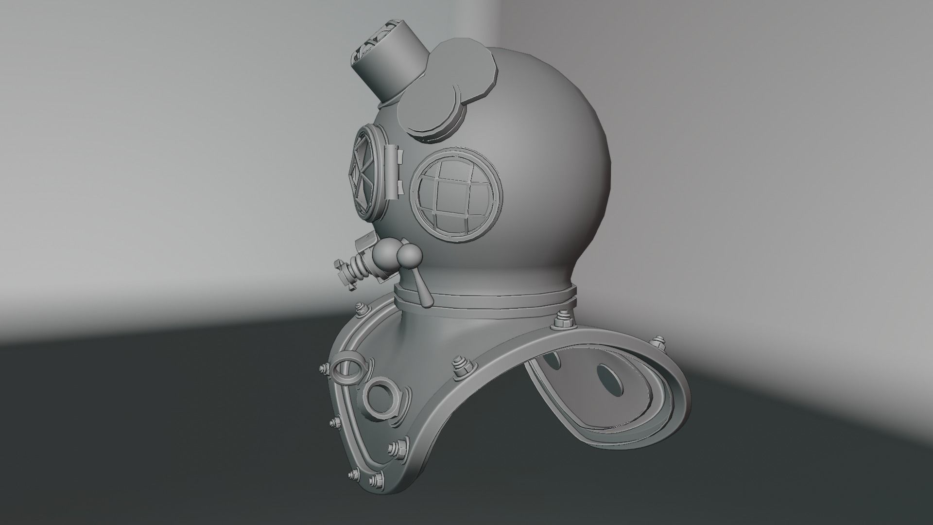 Diving Helmet 3D model_49