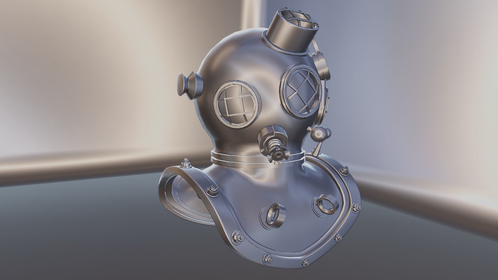 Diving Helmet 3D model_77