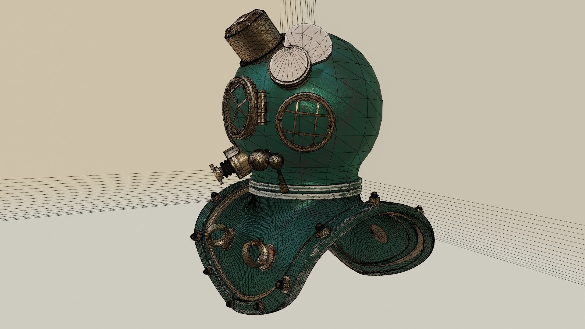 Diving Helmet 3D model_46