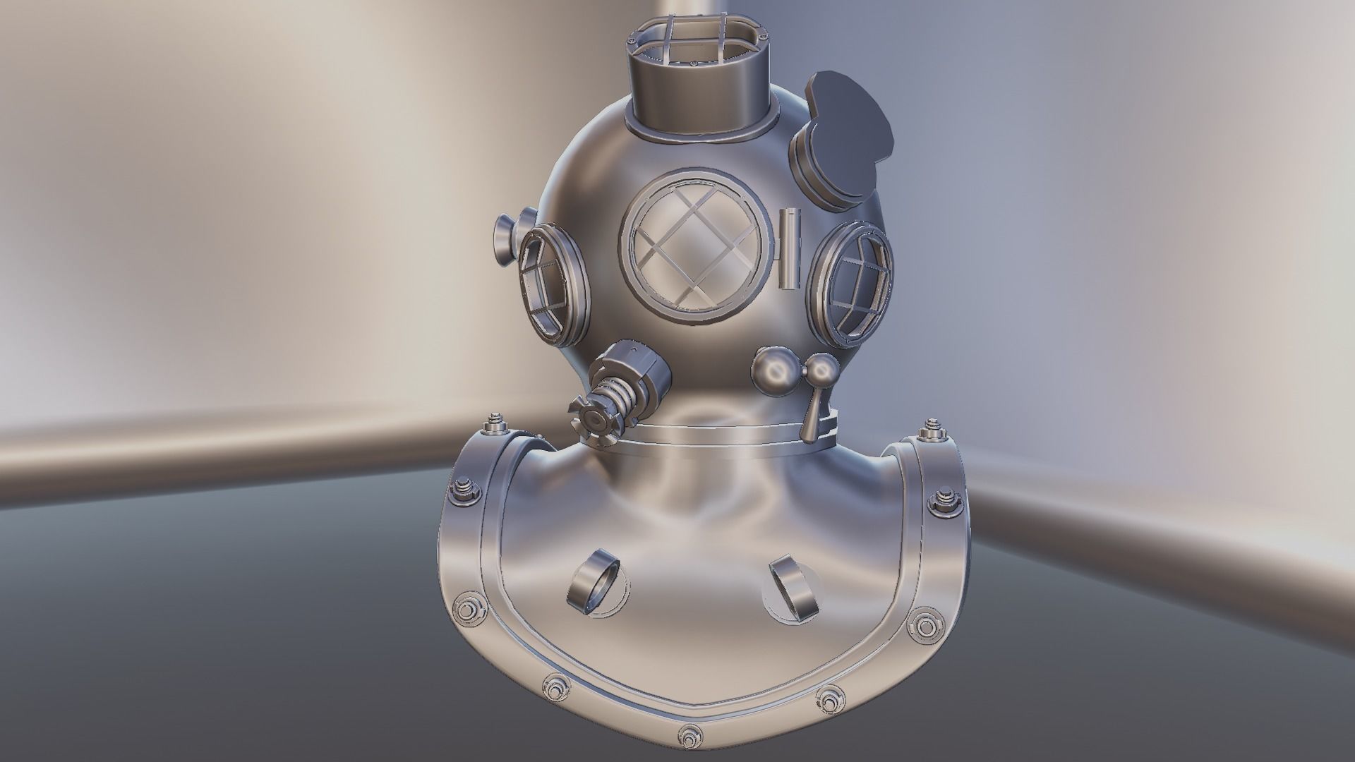 Diving Helmet 3D model_60