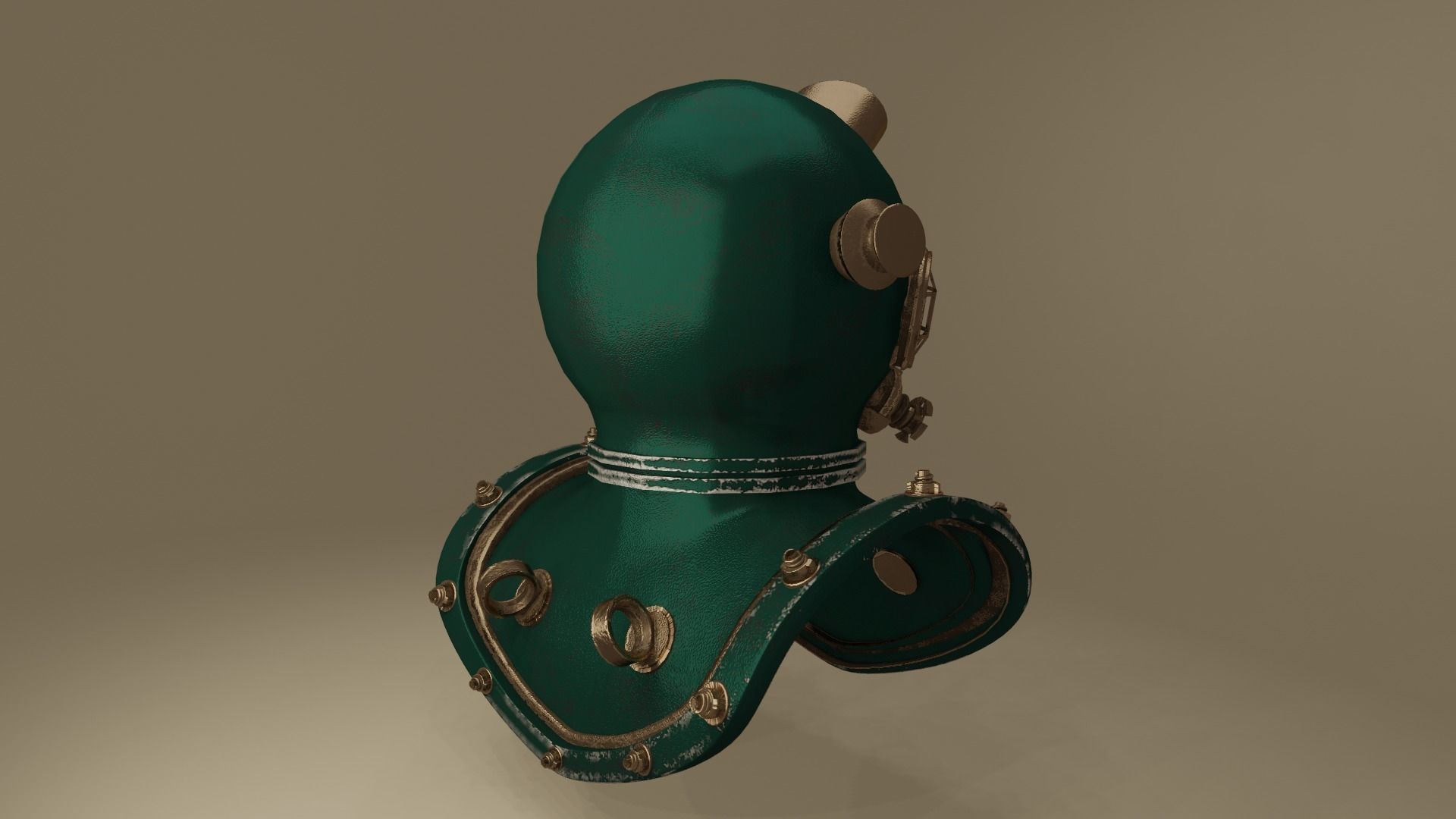 Diving Helmet 3D model_8