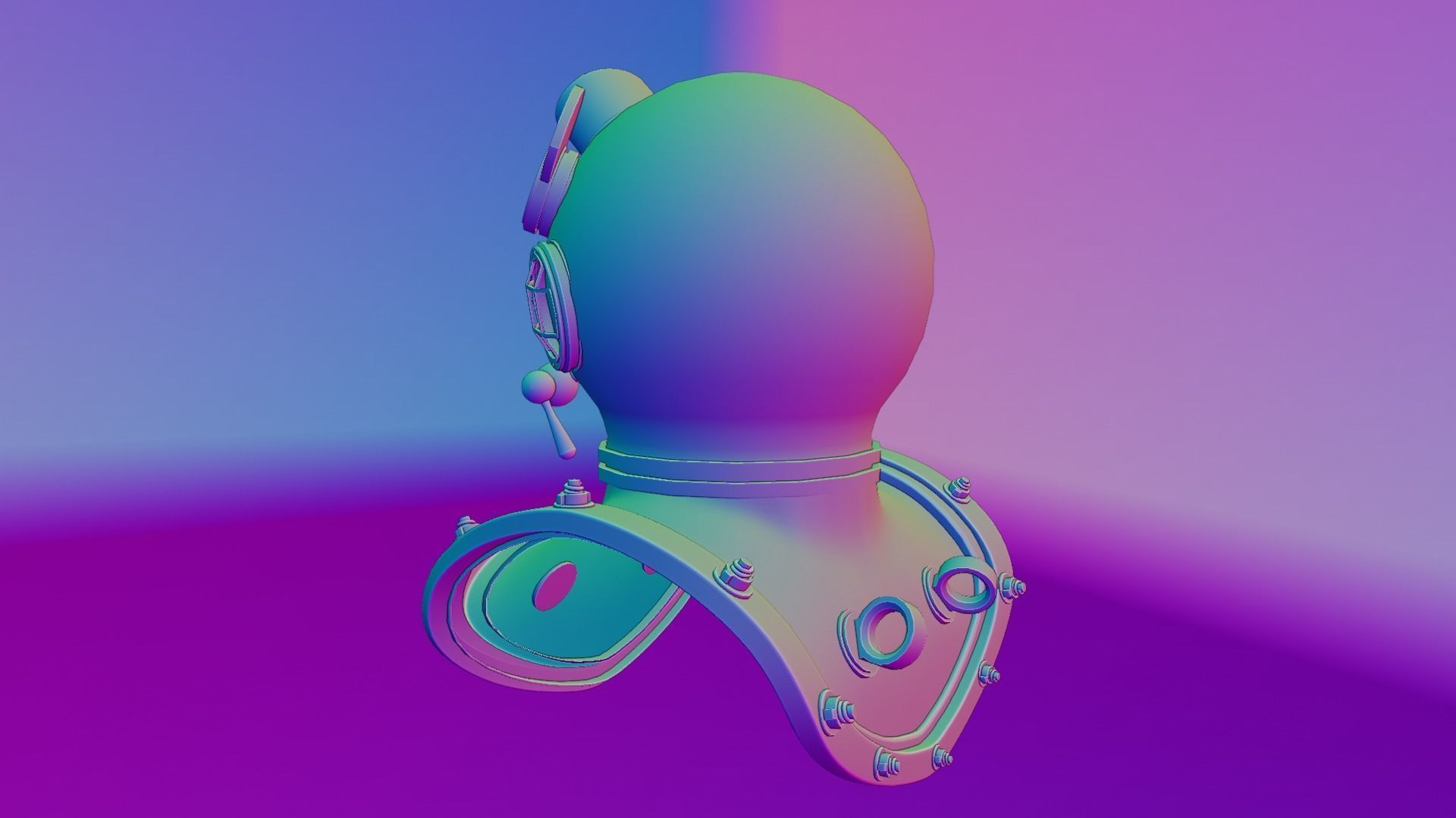 Diving Helmet 3D model_56
