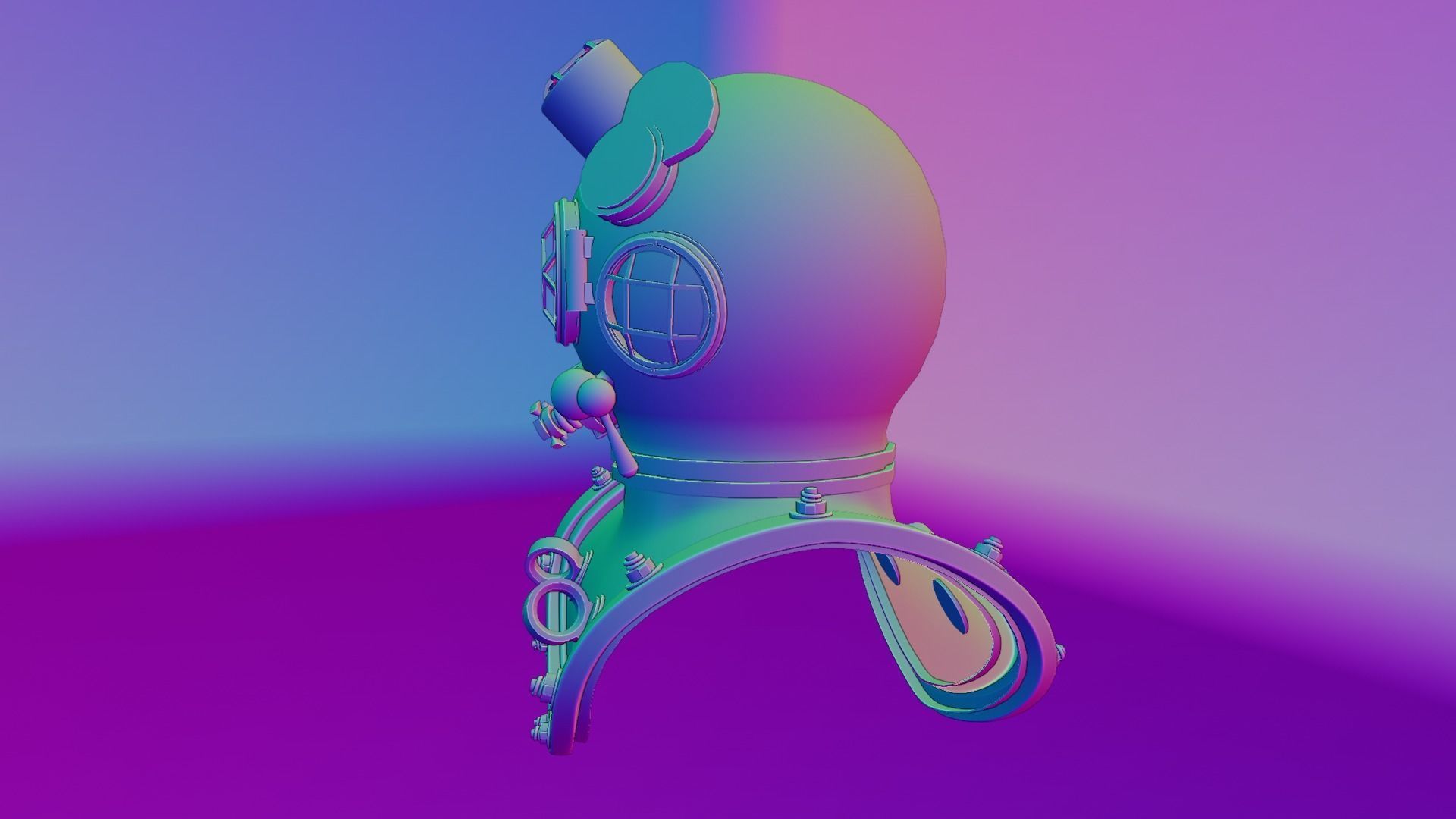 Diving Helmet 3D model_69