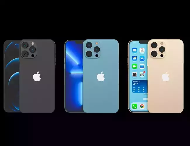 Apple iPhone 13 Pro  - 3 Colours 3D model
