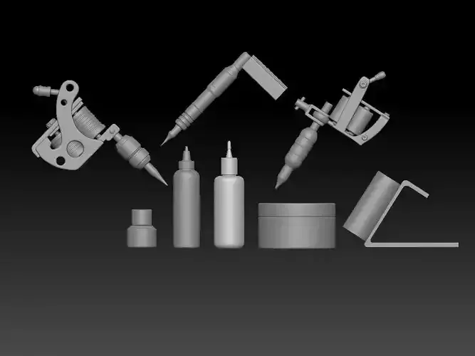 TATTOO STUDIO MACHINE PROPS