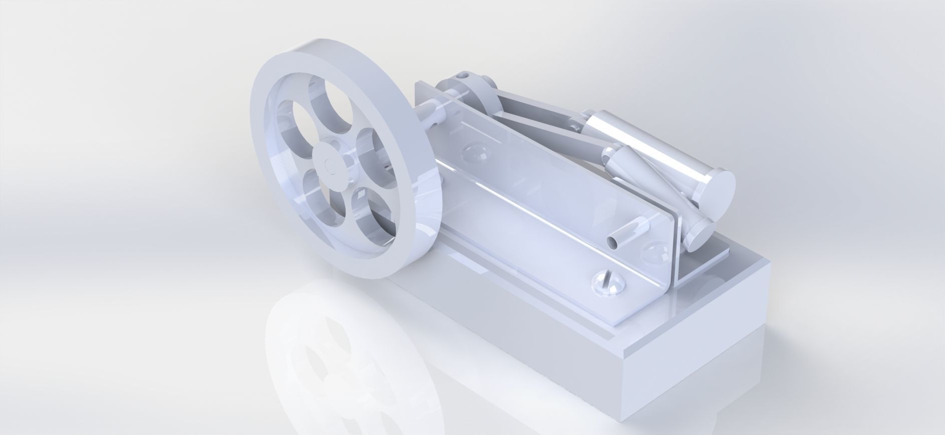 SIMPLE HORIZONTAL STEAM ENGINE 3D model_5