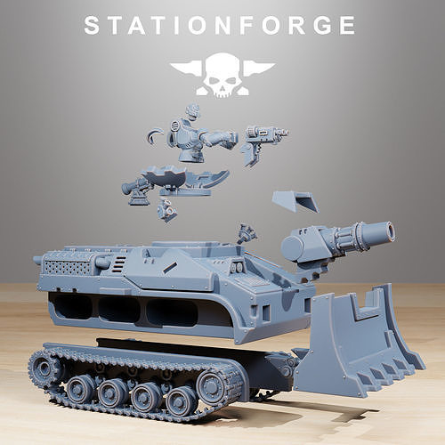 Socratis Vanguard Tank 3D print model 3