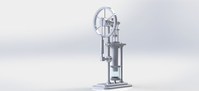 stirling hot air engine 3D model