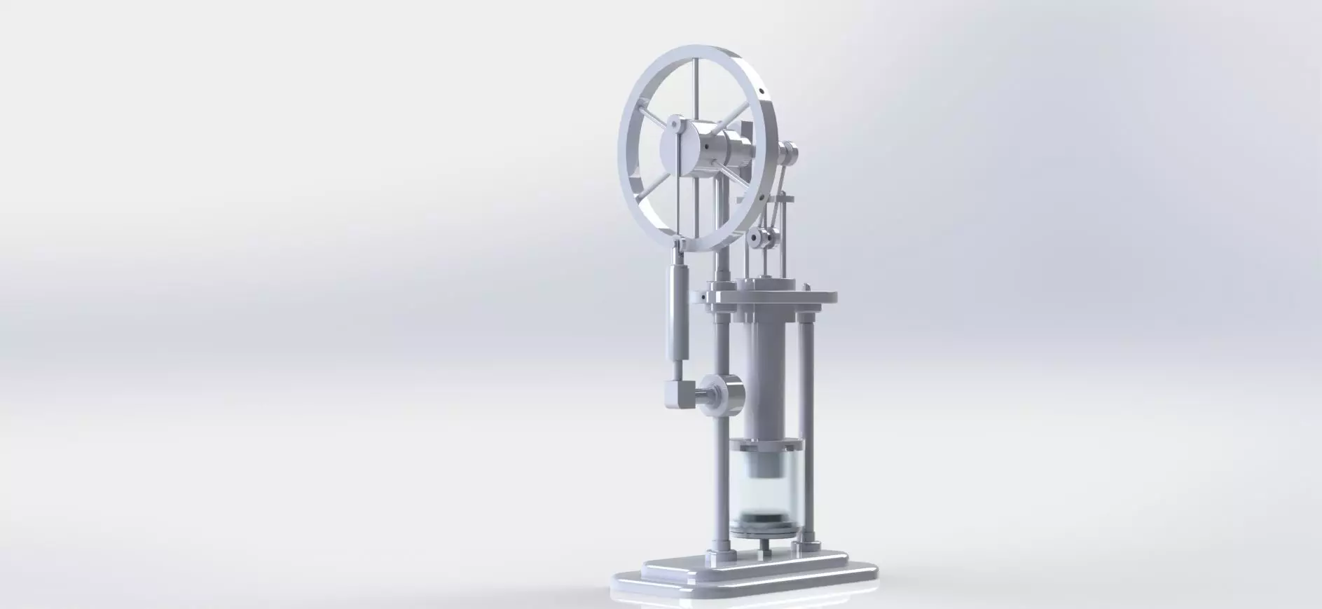 stirling hot air engine 3D model_0