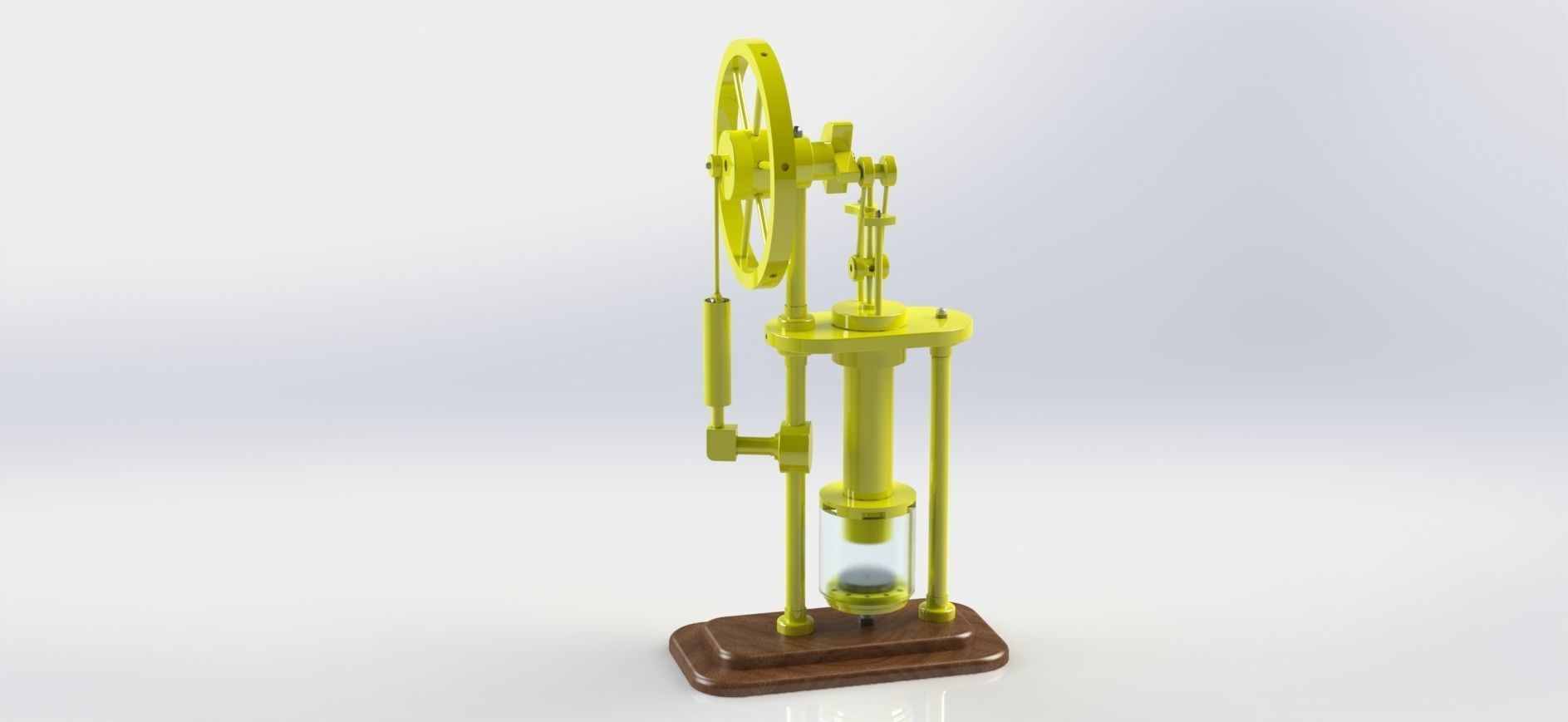 stirling hot air engine 3D model_3