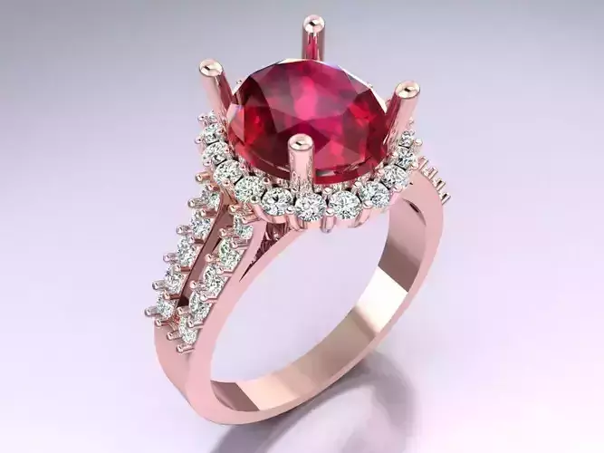 Oval Stone Ring - Womens Rings - N3957