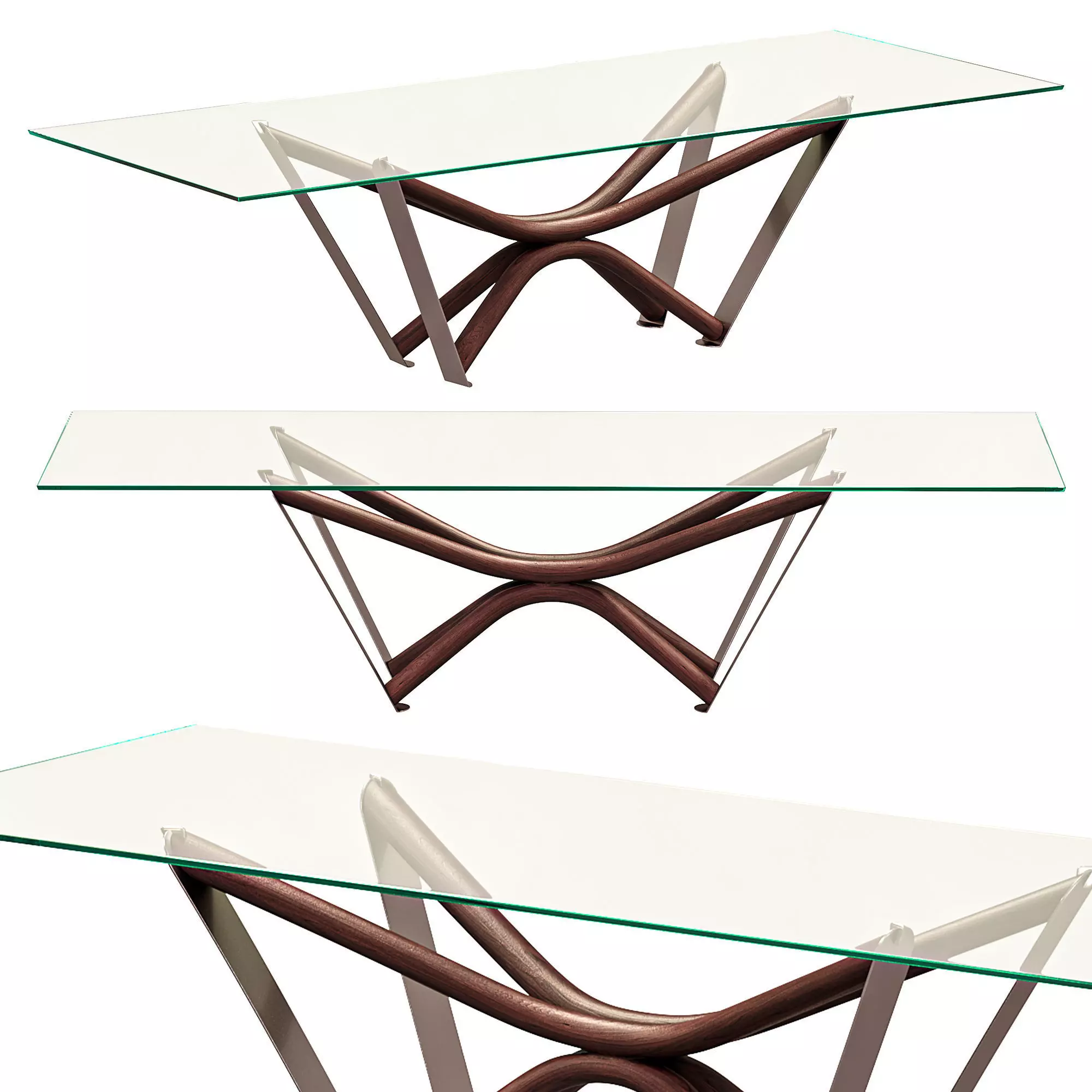 MARATHON glass dining table by Cattelanitalia 3D model