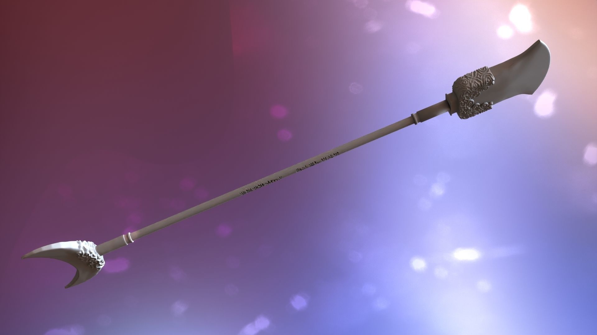 Lu zhishens weapon 3d printable 3D model_31