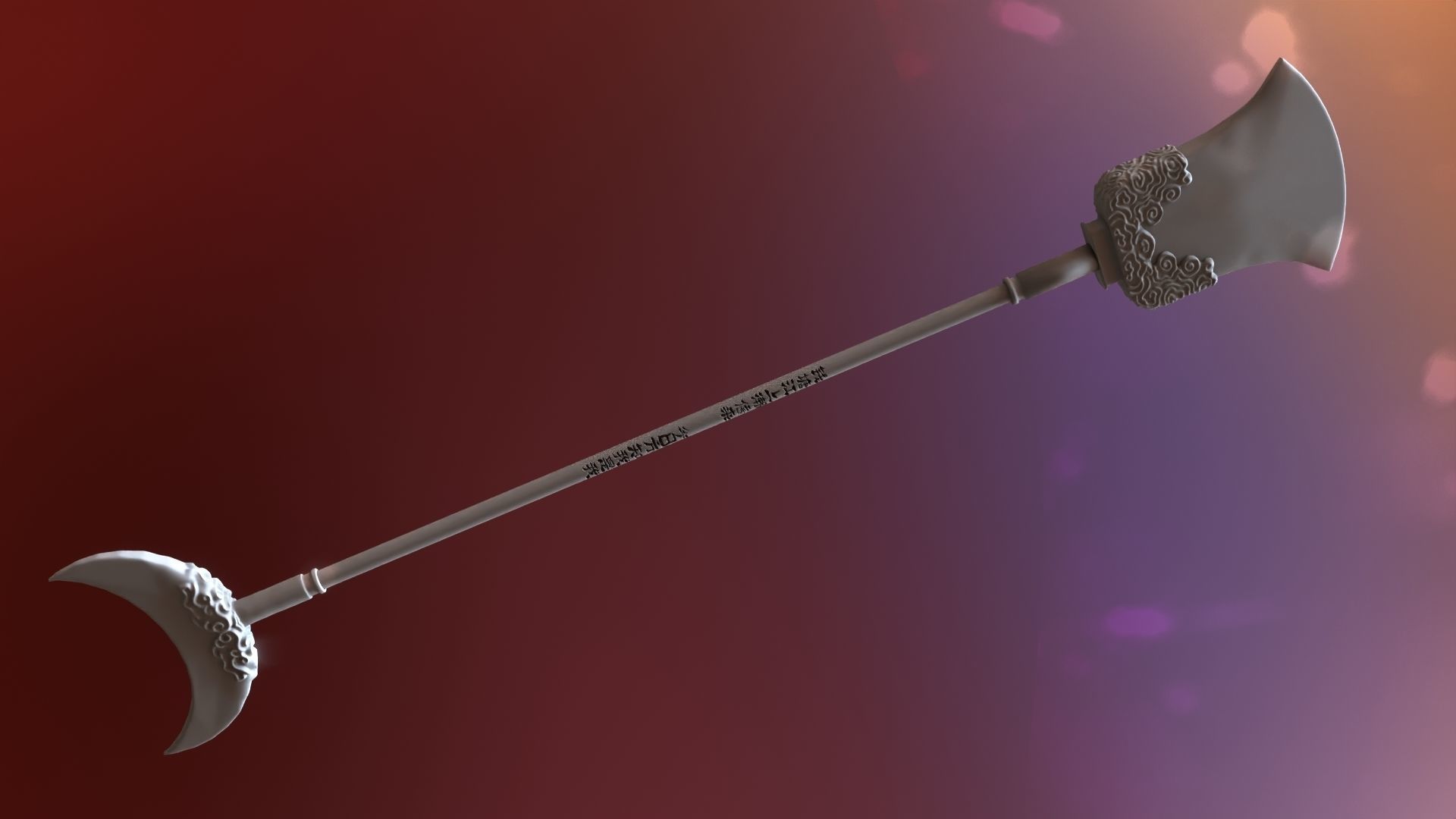 Lu zhishens weapon 3d printable 3D model_32