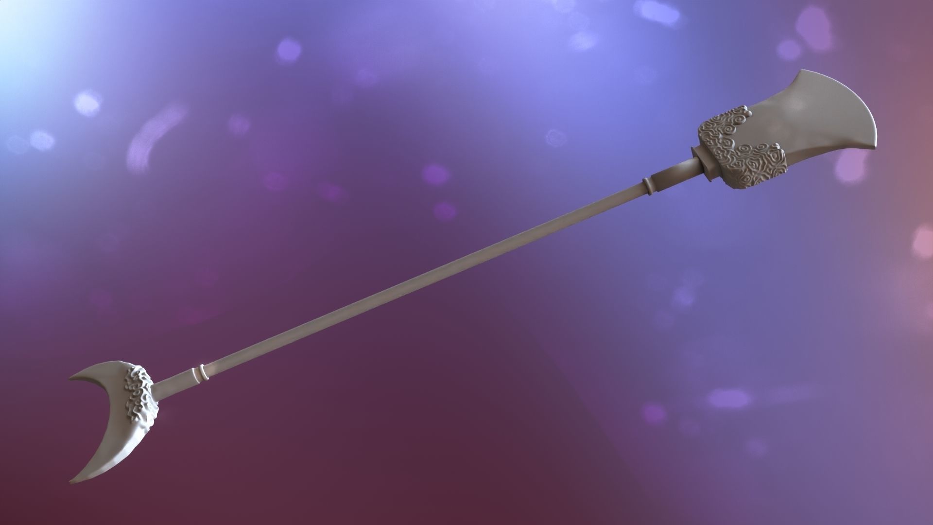 Lu zhishens weapon 3d printable 3D model_29