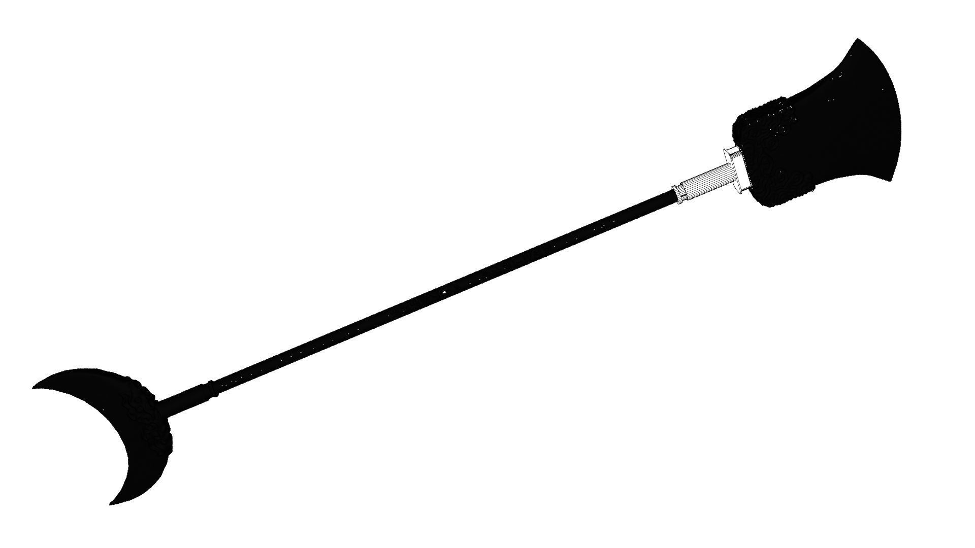 Lu zhishens weapon 3d printable 3D model_19